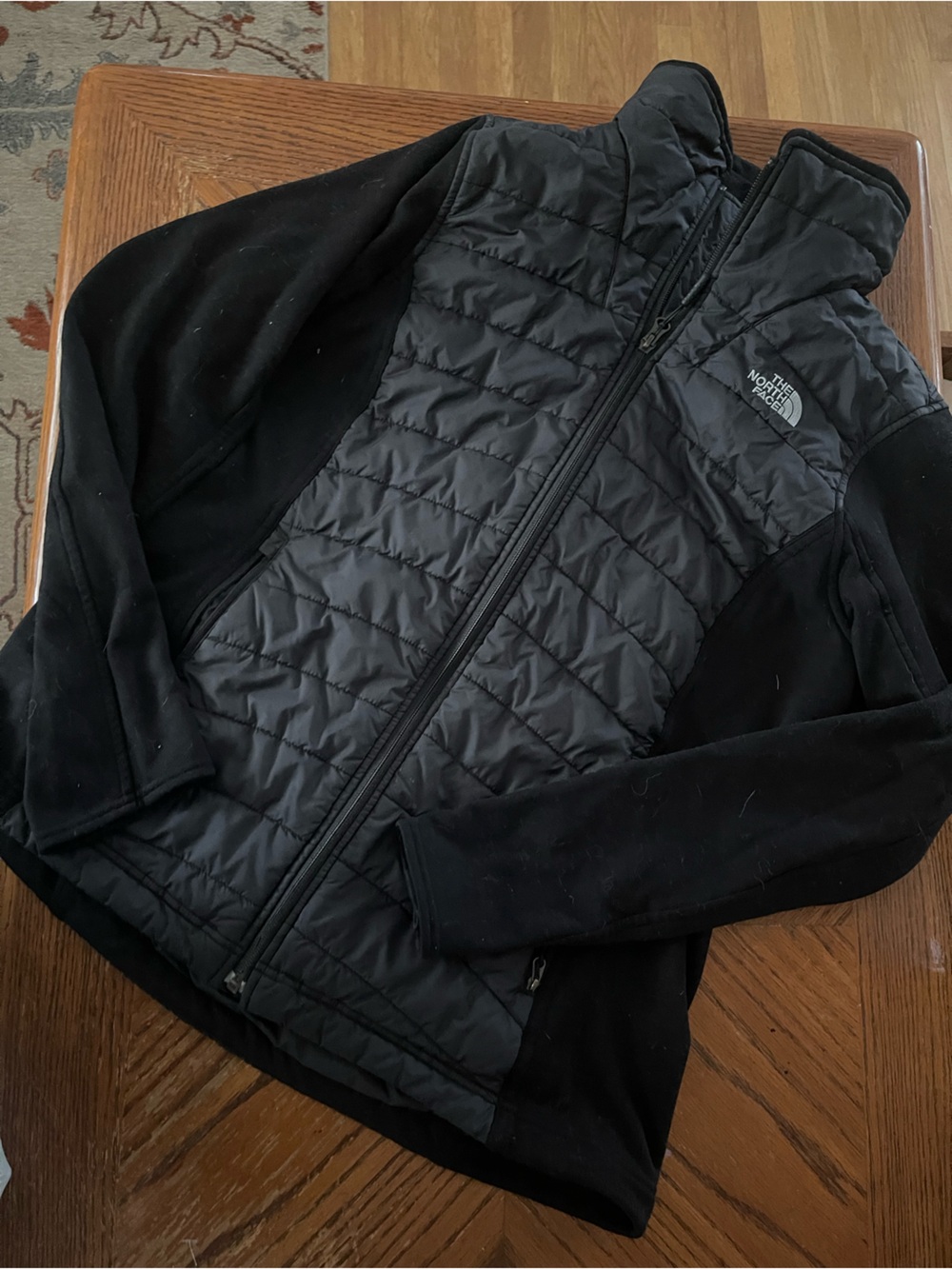 The North Face Black Quilted Hybrid Jacket